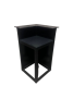 Barelement Ecke schwarz 1